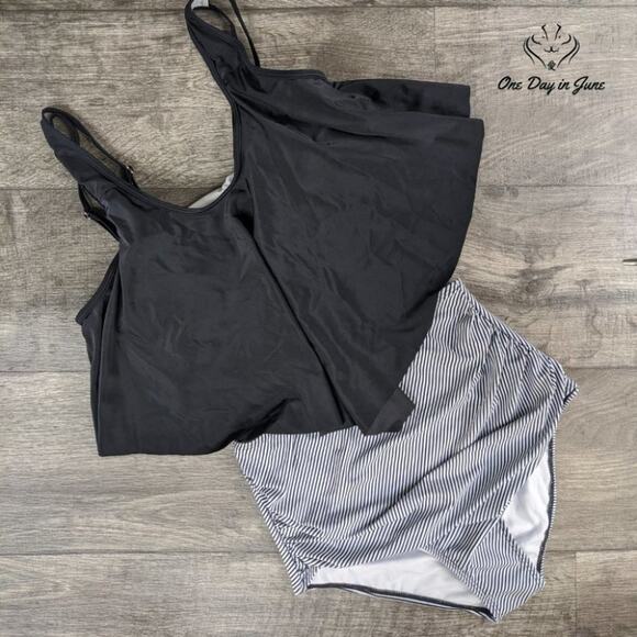 Adisputent High Waisted Flounce Vintage Bikini Size M - Picture 3 of 3